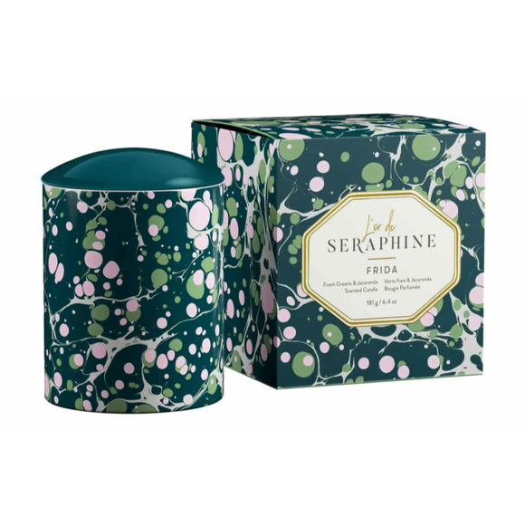 L'Or de Seraphine Candle Frida 6.4 oz Green Pink essential oil organic candles - Picture 1 of 12